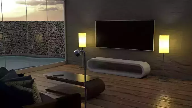 Living Room 3D Model