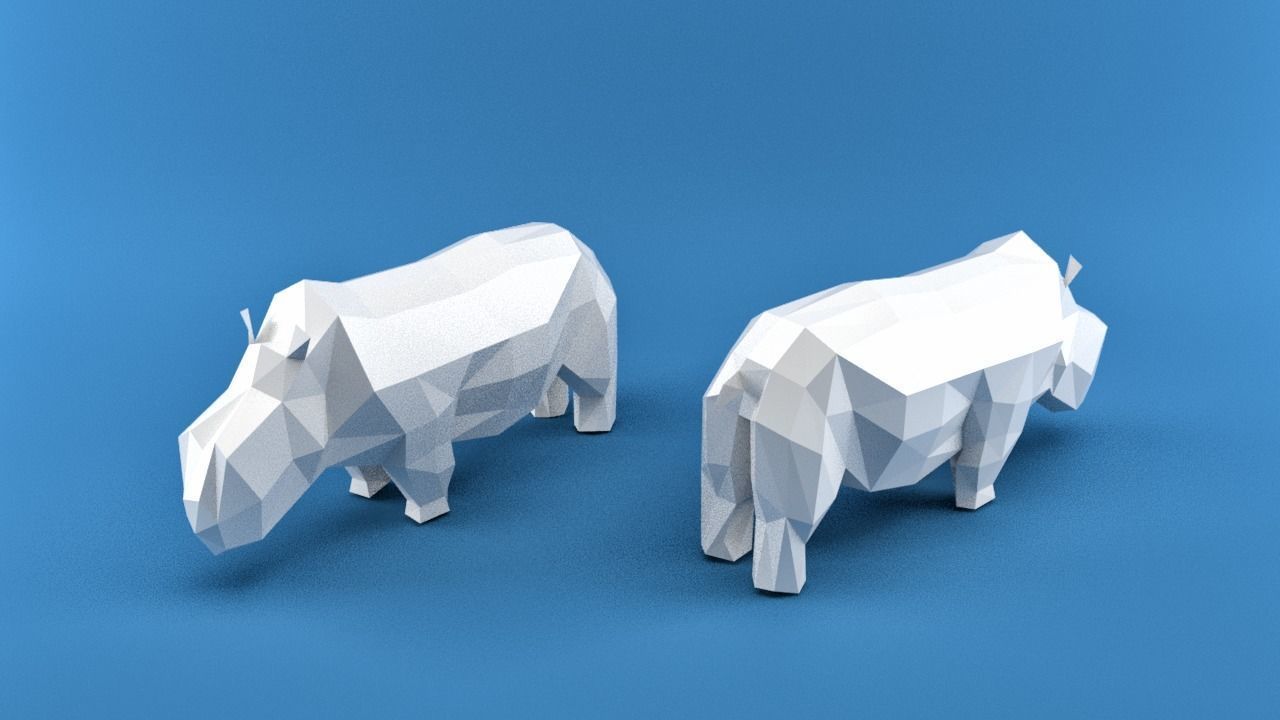 Low Poly Animals Africa Edition Low-poly 3D model_4