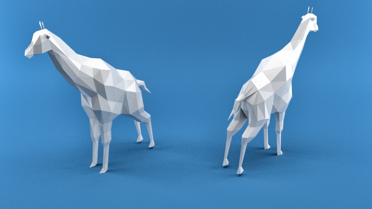 Low Poly Animals Africa Edition Low-poly 3D model_7