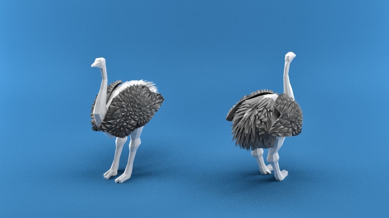 Low Poly Animals Africa Edition Low-poly 3D model_3