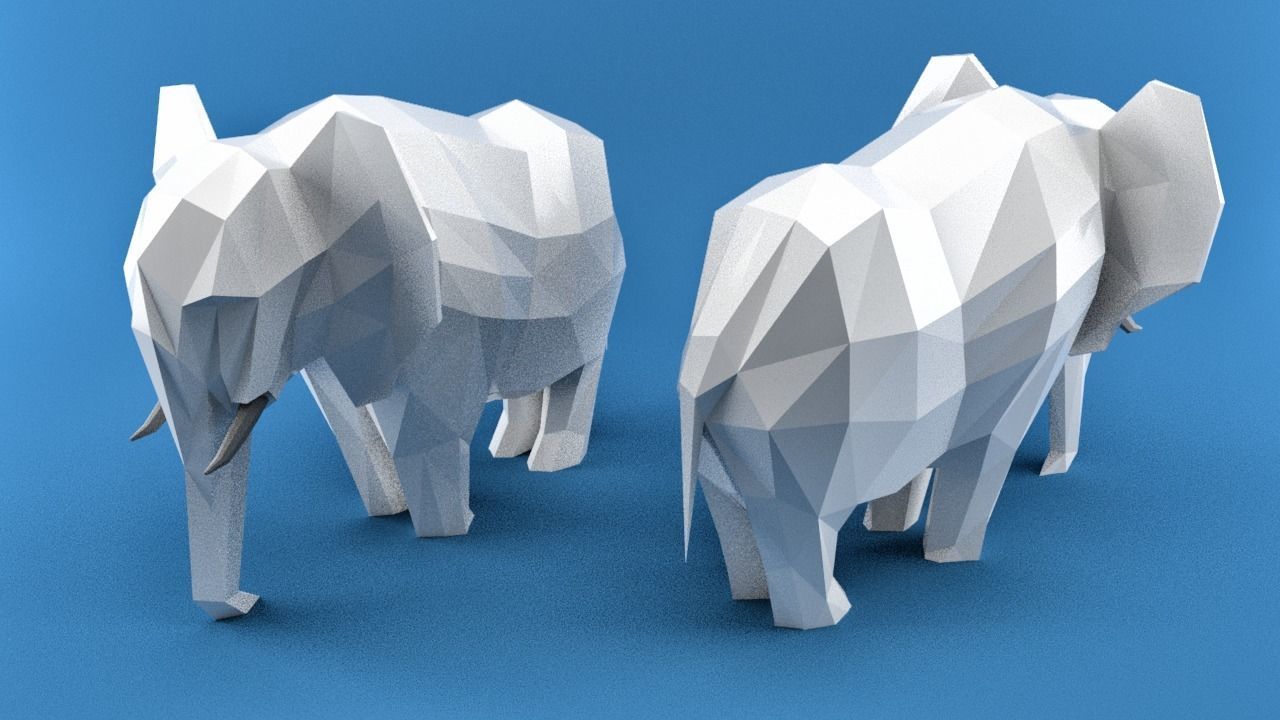 Low Poly Animals Africa Edition Low-poly 3D model_2