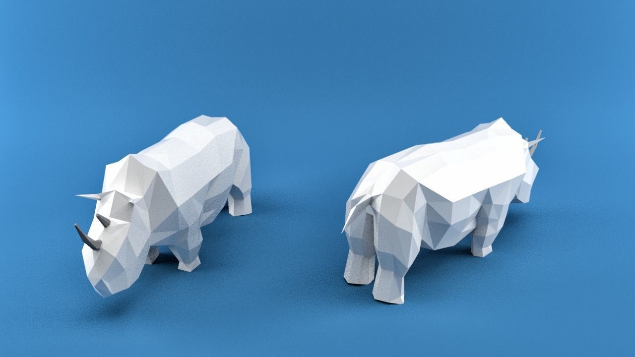 Low Poly Animals Africa Edition Low-poly 3D model_9