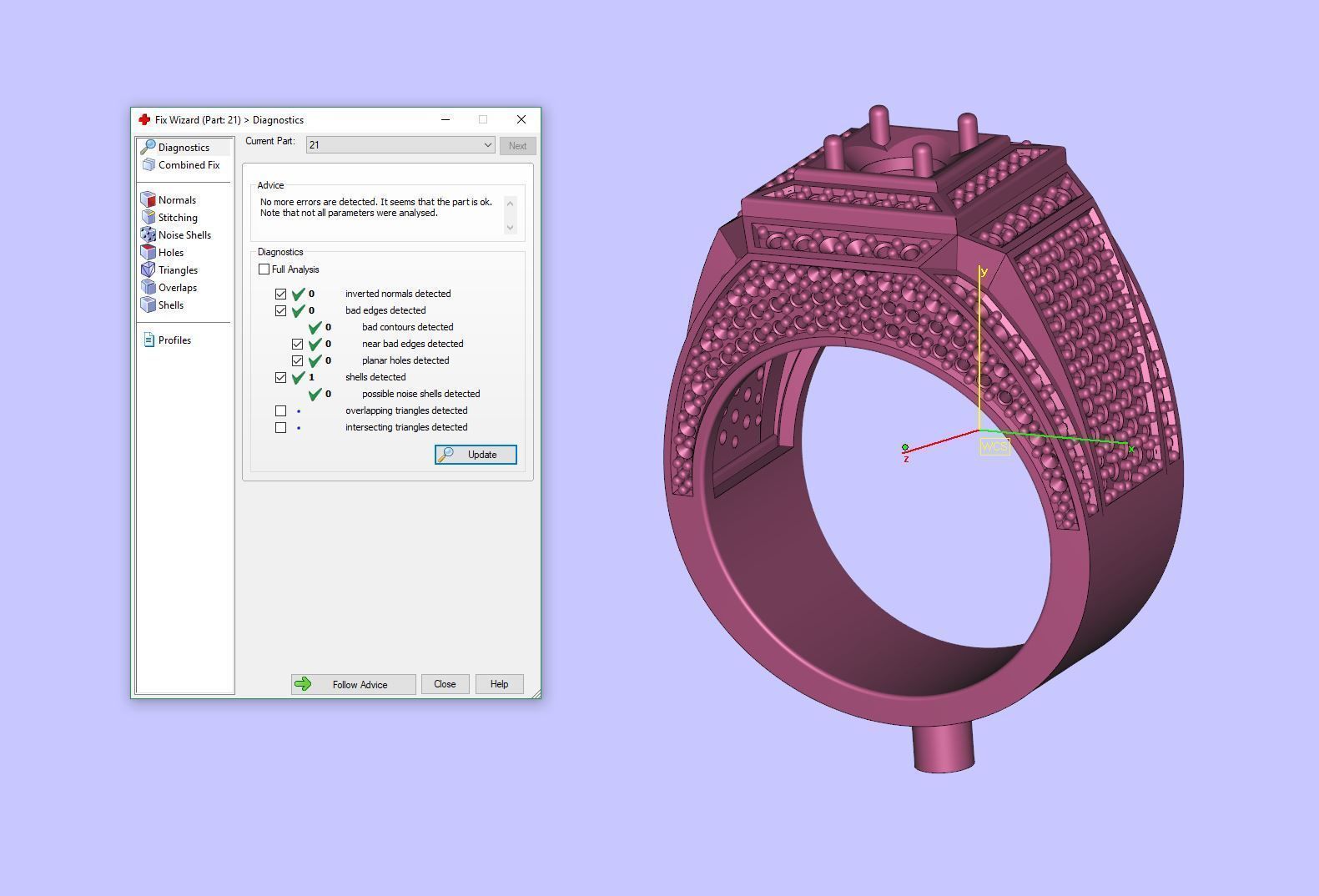 Men Ring Yellow Gold Diamond Ring 3D print model_8