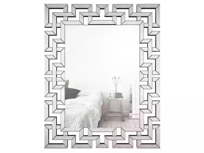 Rectangle Ornate Geometric Wall Mirror WLAO1370