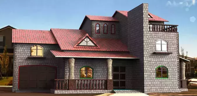 Mansion Design Free 3D model