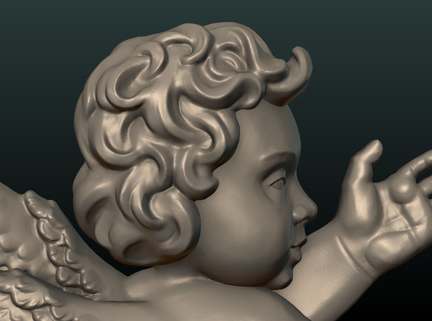 Print ready Cherub 3D print model_9
