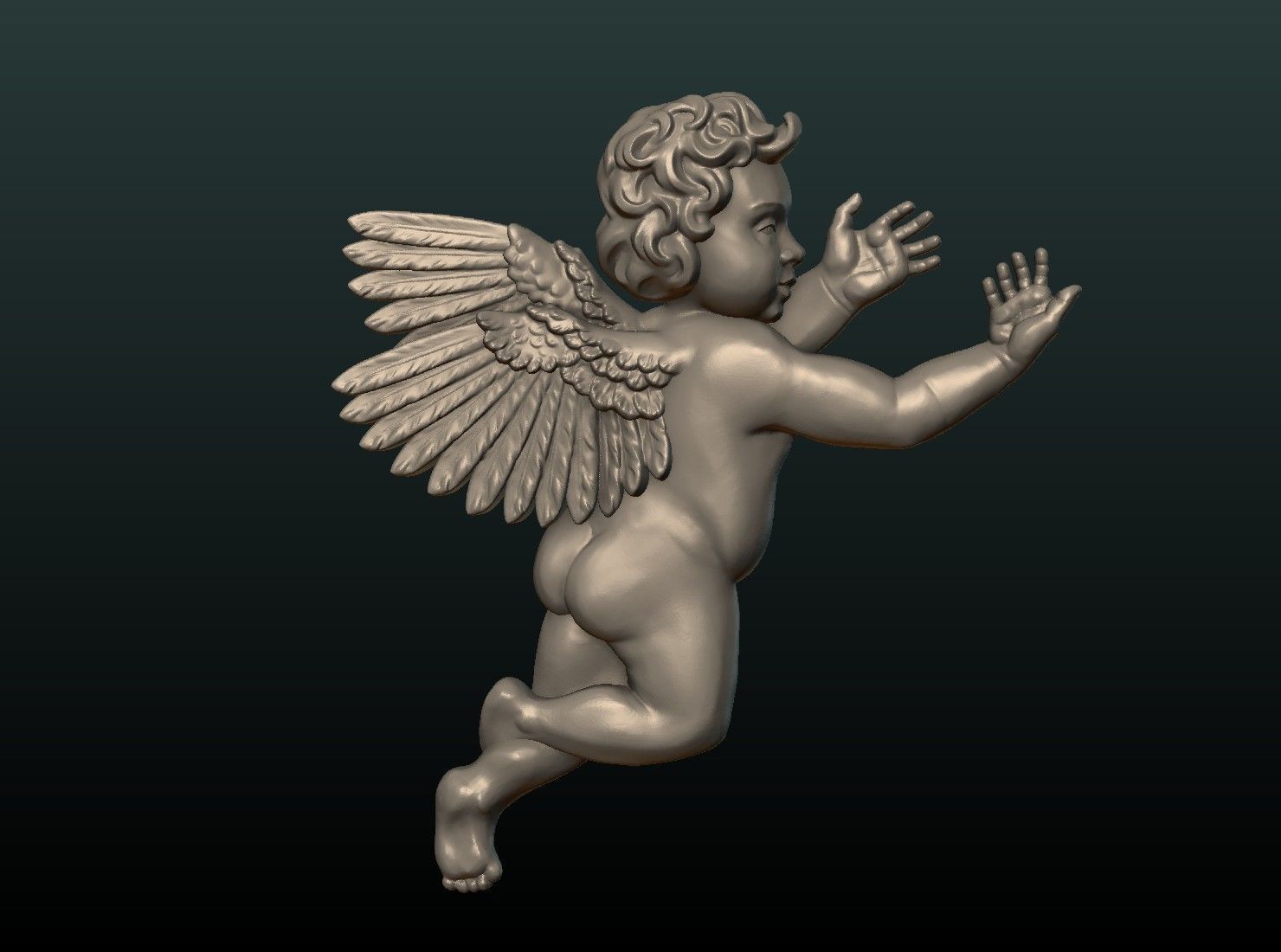 Print ready Cherub 3D print model_3