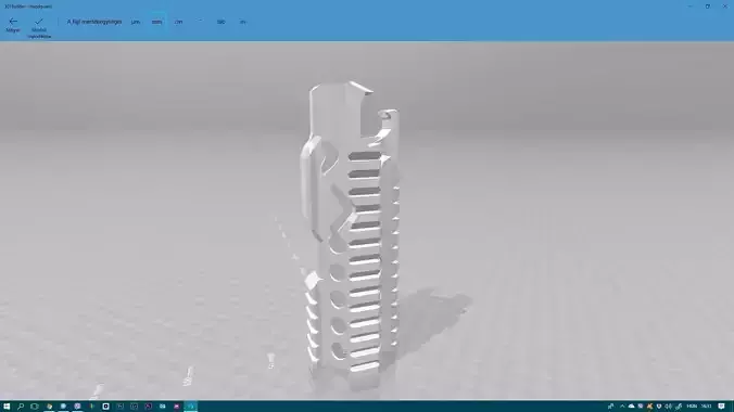 handguard piece of metal on computer screen 3D print model