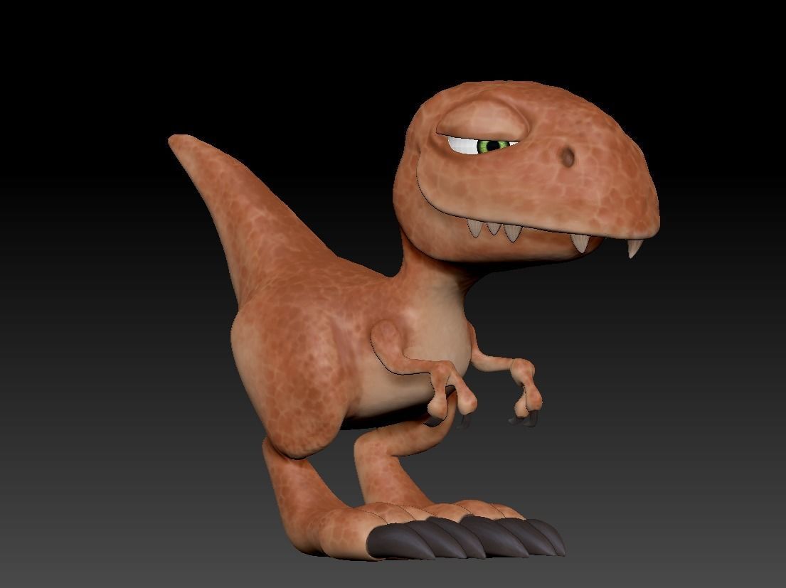 Velociraptor Dinosaur  3D model_1