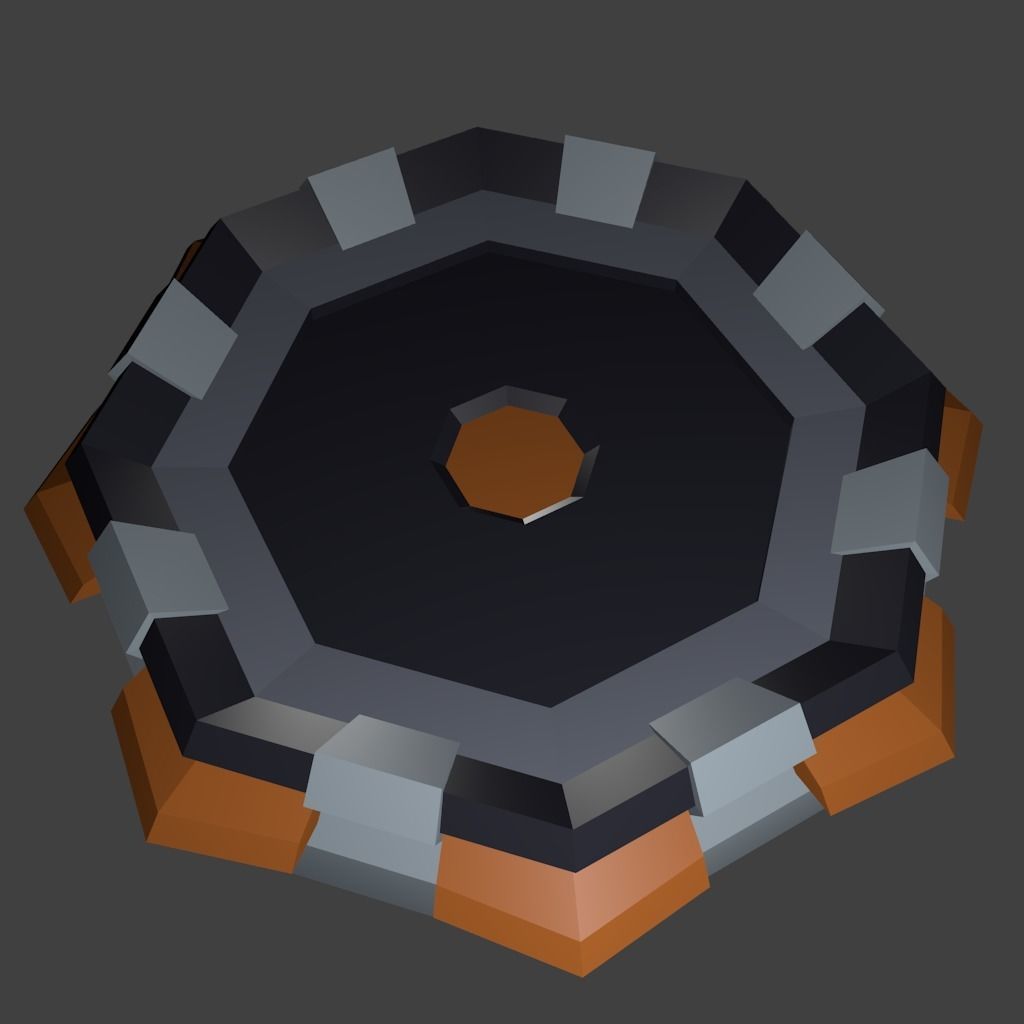 8x Low-Poly Tower Defence Models and Base - Game ready Low-poly 3D model_11