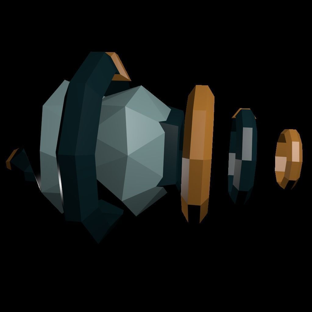8x Low-Poly Tower Defence Models and Base - Game ready Low-poly 3D model_6