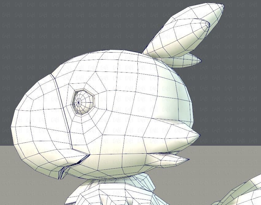 Chocobo Bird Low-poly 3D model_31