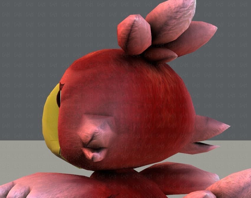 Chocobo Bird Low-poly 3D model_22