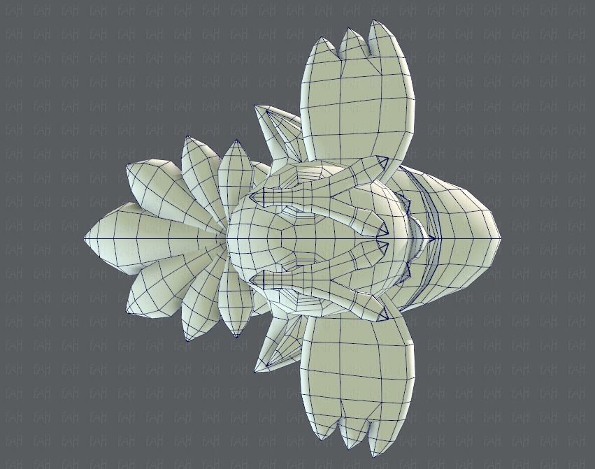 Chocobo Bird Low-poly 3D model_36