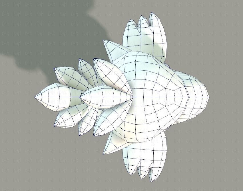 Chocobo Bird Low-poly 3D model_34