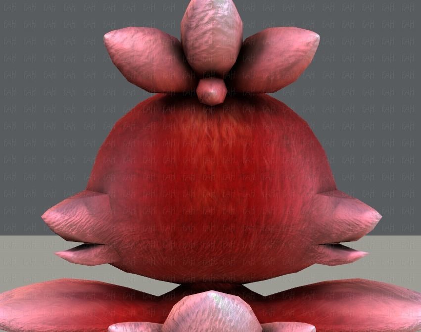 Chocobo Bird Low-poly 3D model_21