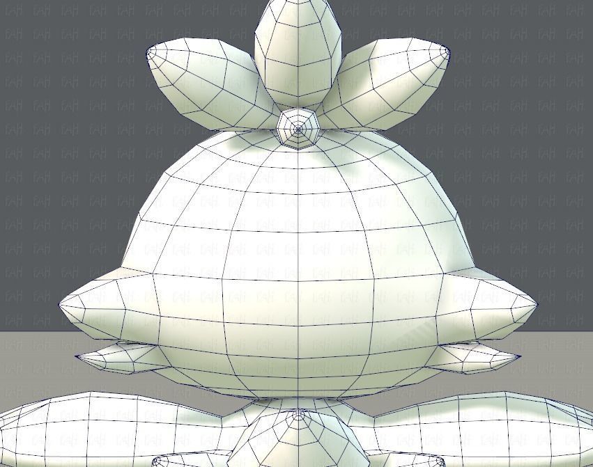 Chocobo Bird Low-poly 3D model_29