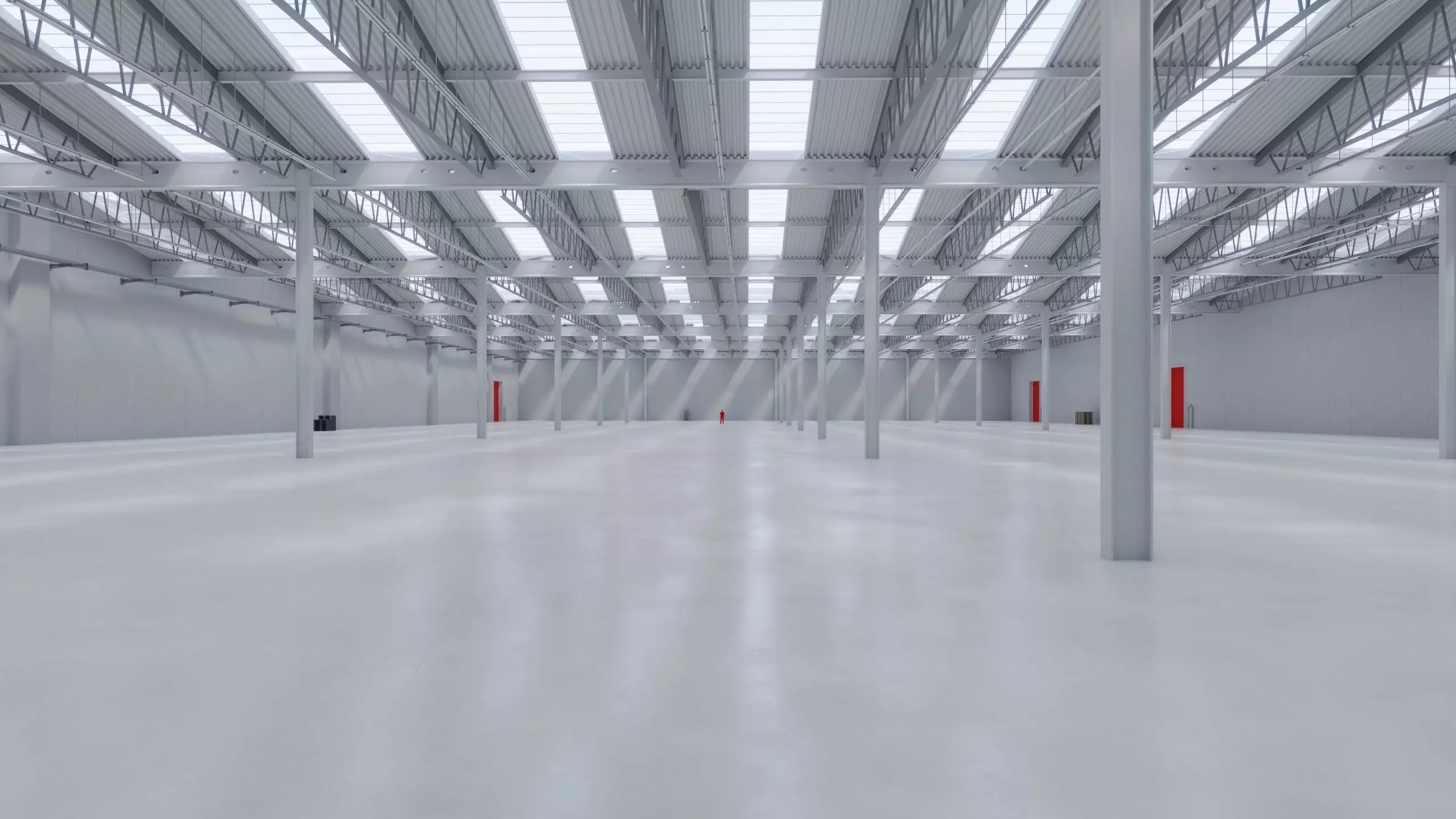 Warehouse Interior 8b Low-poly 3D model_0