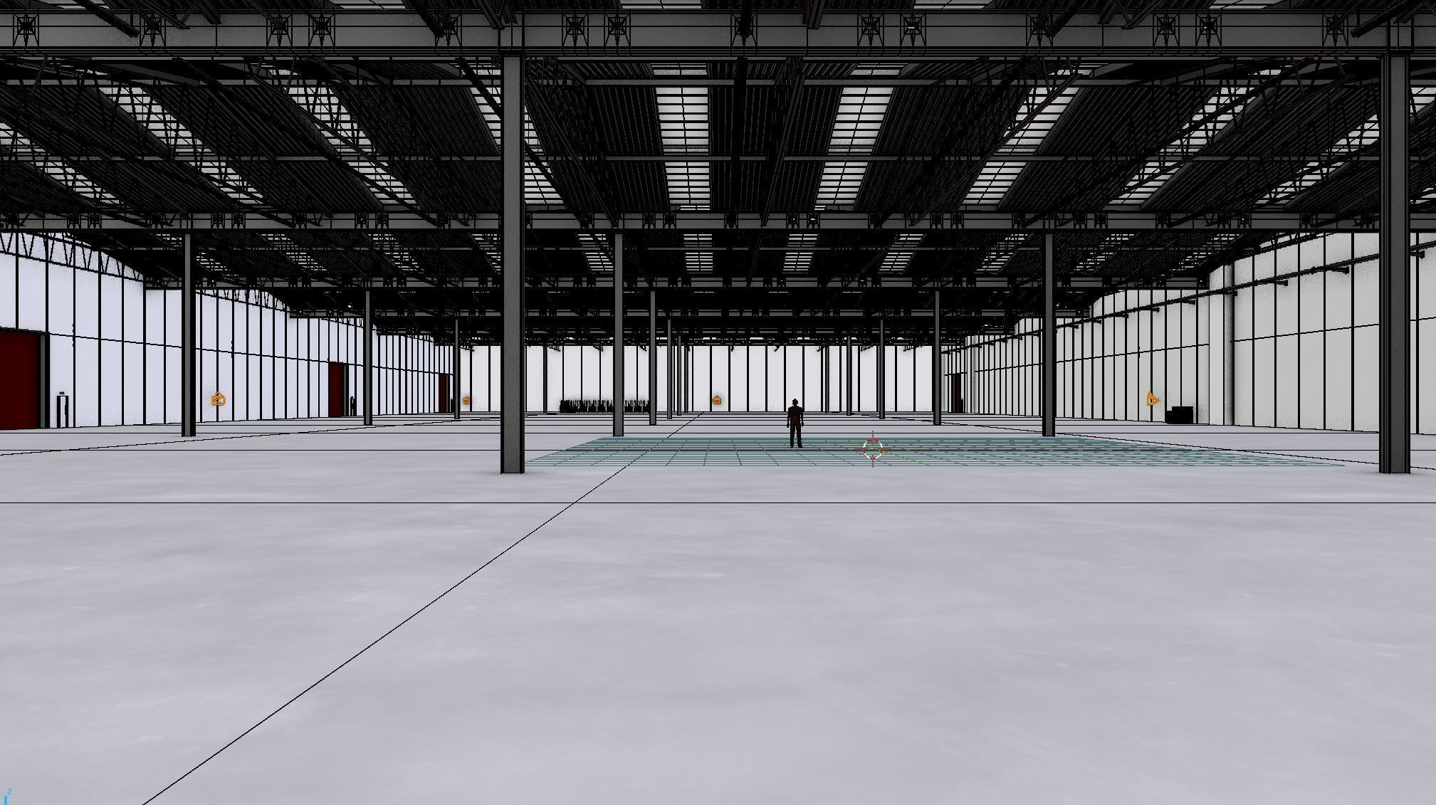 Warehouse Interior 8b Low-poly 3D model_11