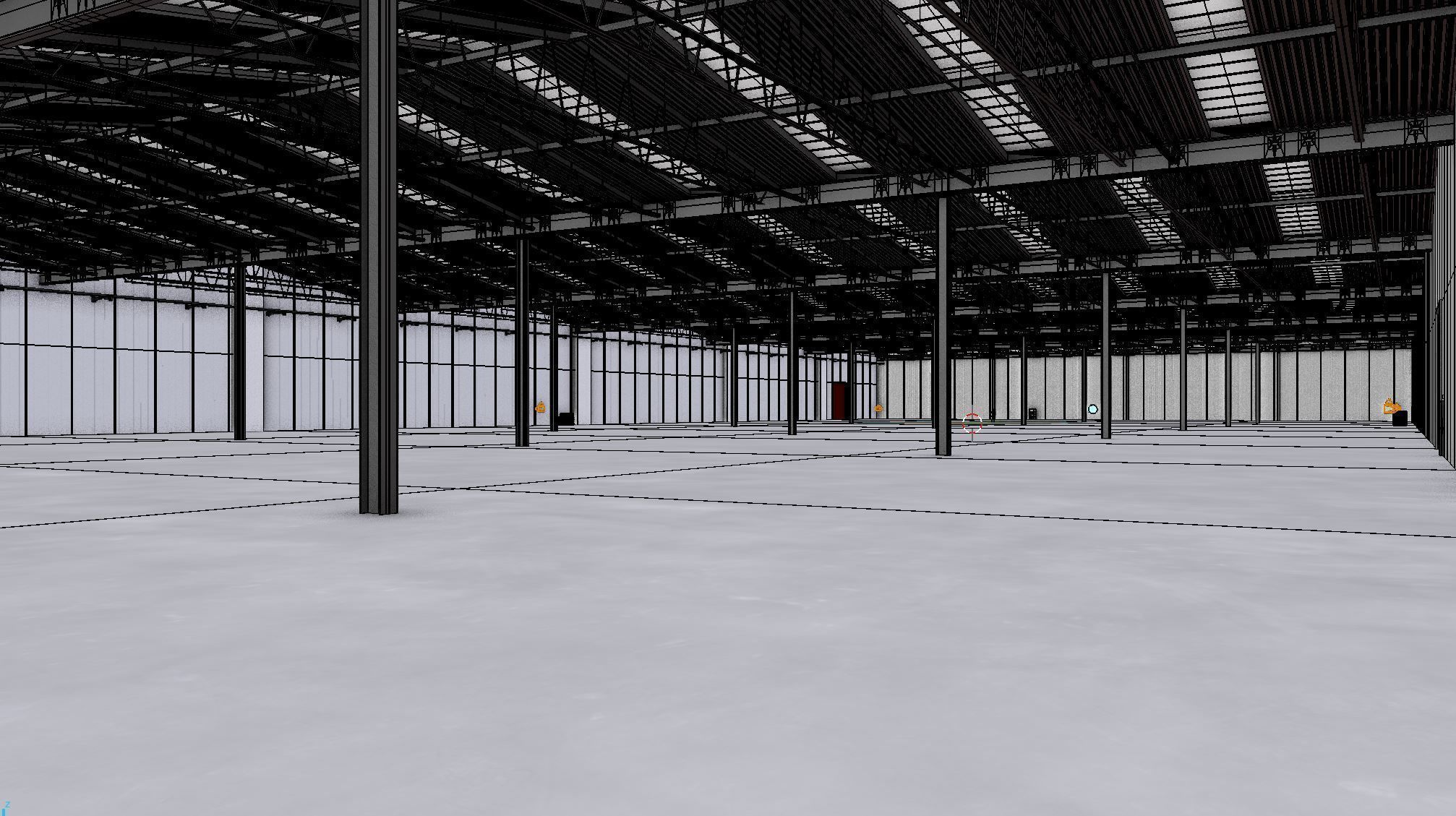 Warehouse Interior 8b Low-poly 3D model_10