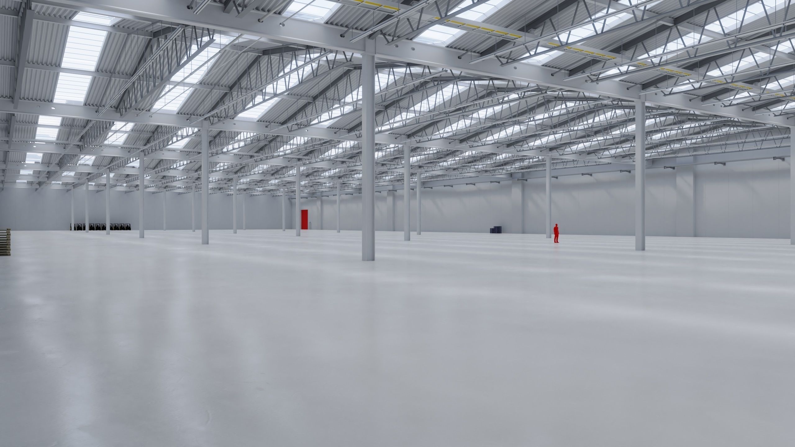 Warehouse Interior 8b Low-poly 3D model_7