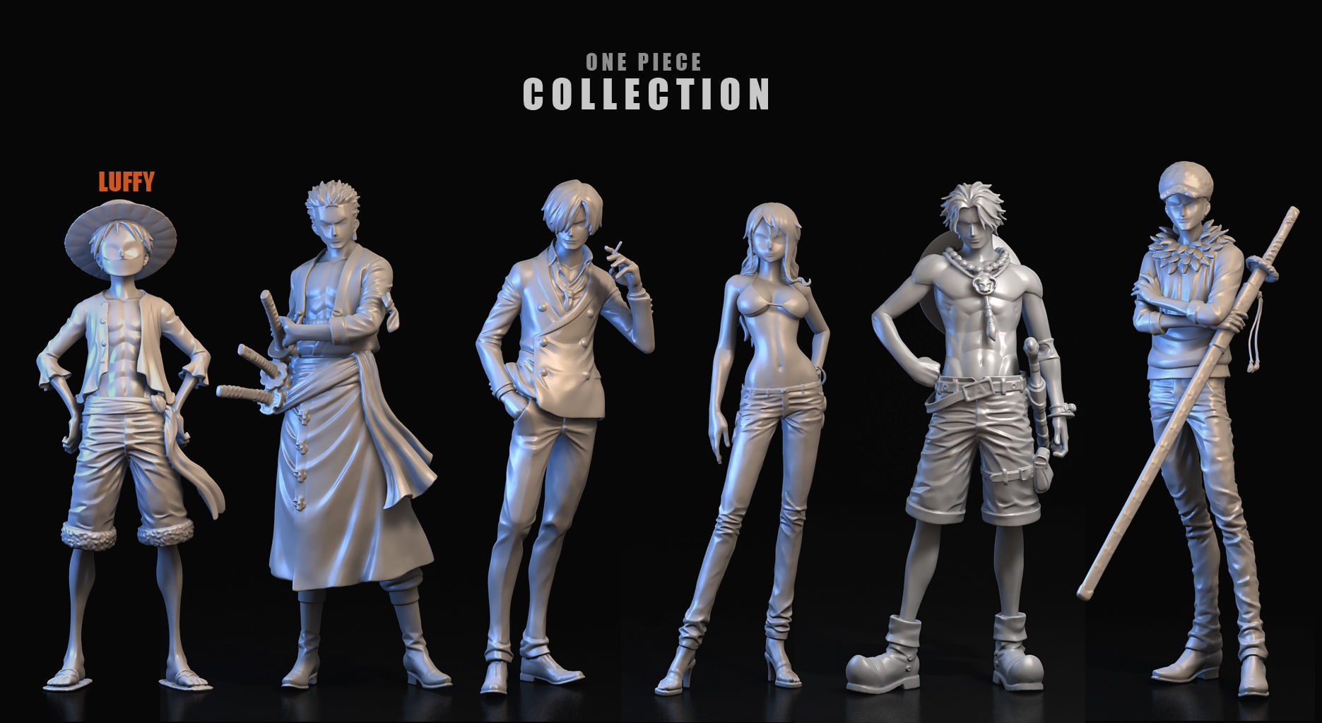 Monkey D Luffy 3D model_16