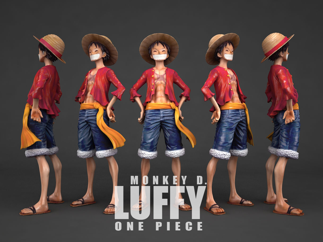 Monkey D Luffy 3D model_3