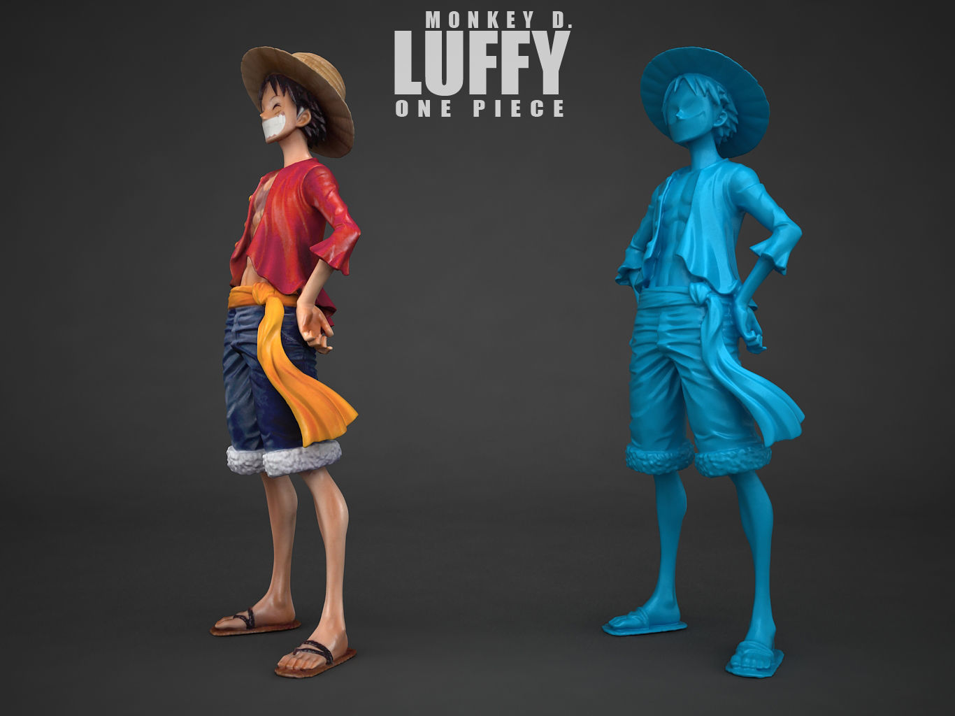Monkey D Luffy 3D model_7