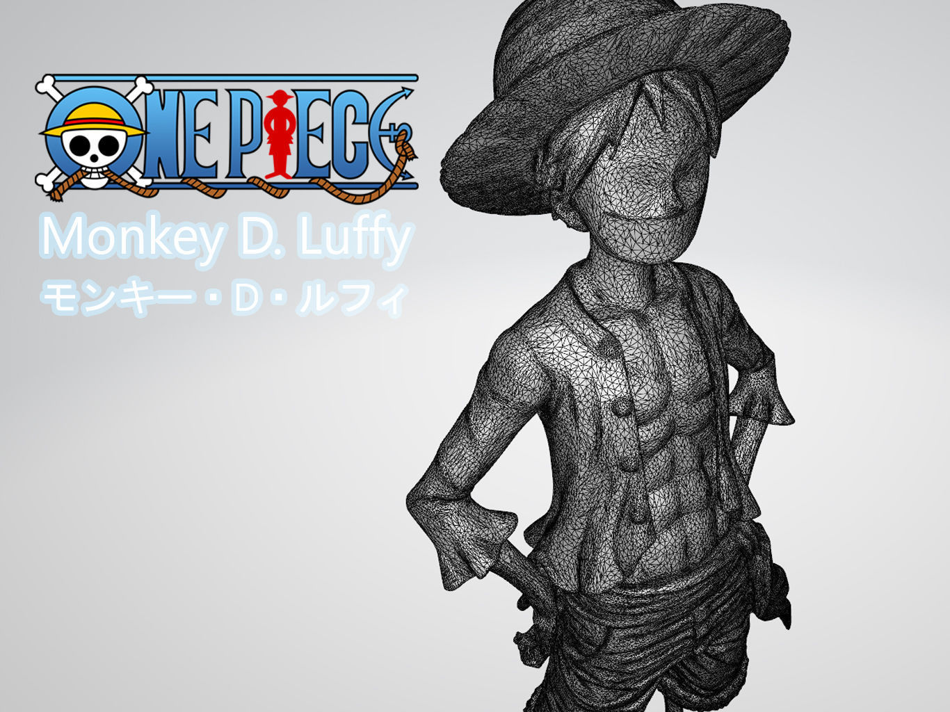 Monkey D Luffy 3D model_5