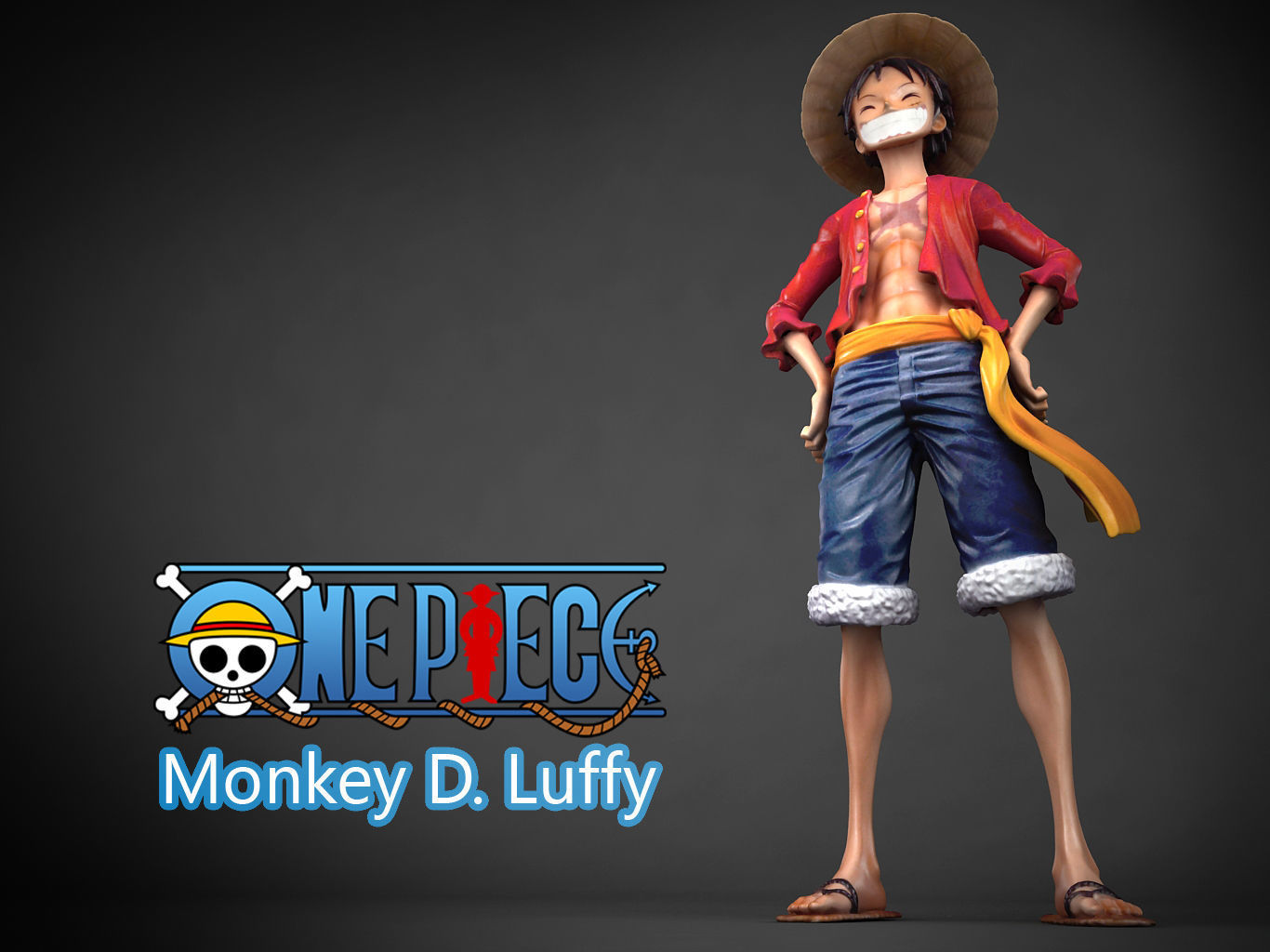 Monkey D Luffy 3D model_1