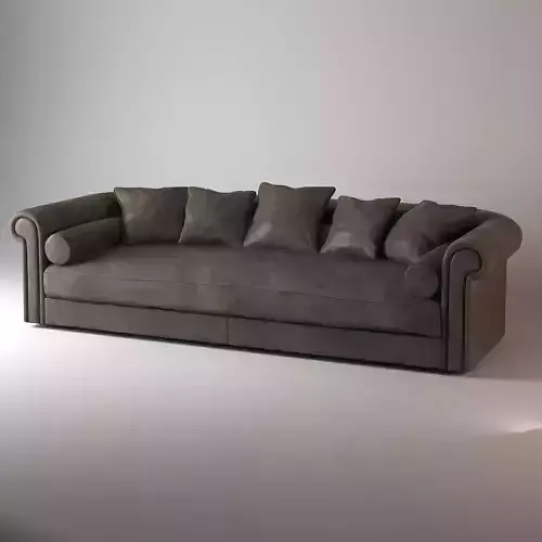  Alfred Baxter Leather Sofa