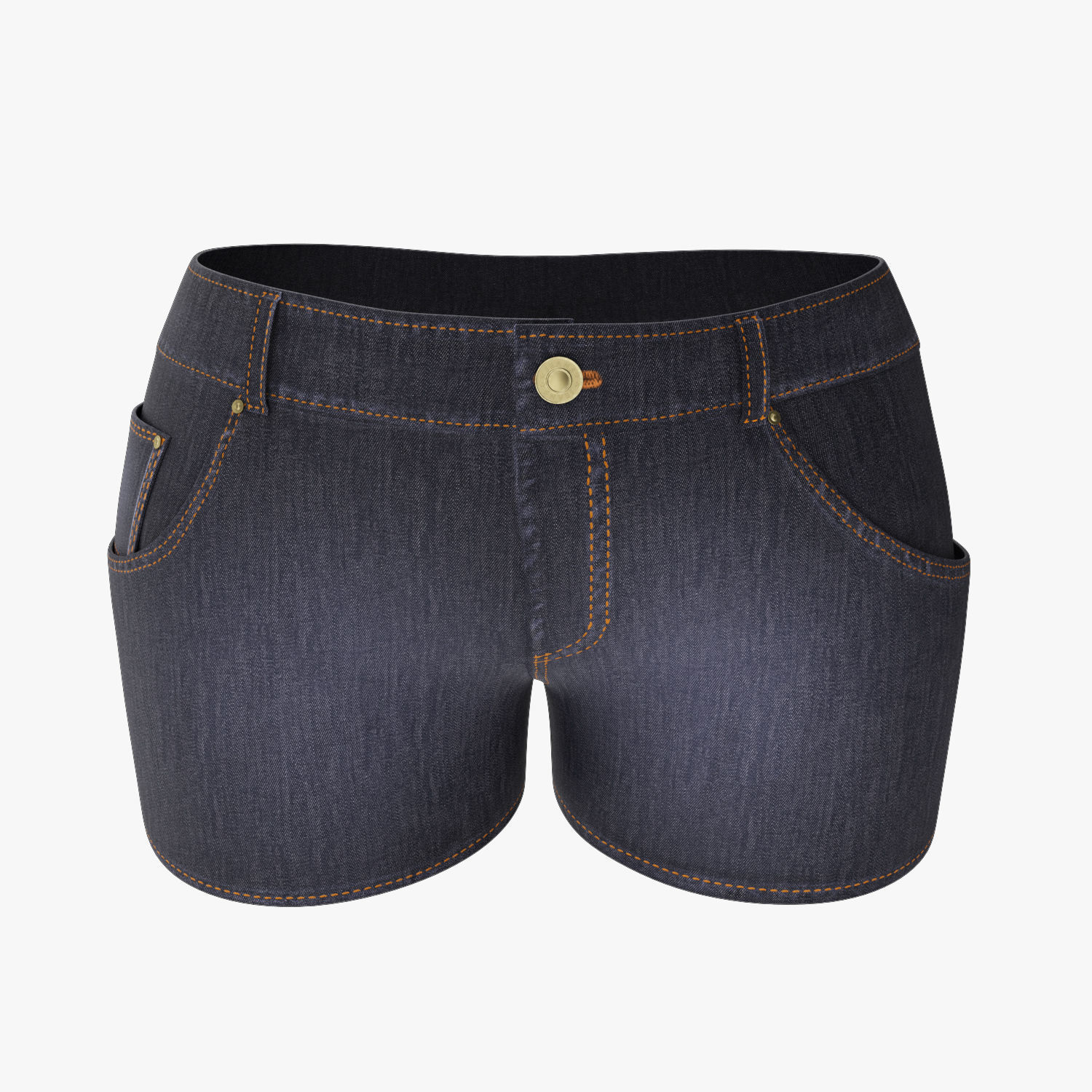 Jeans Shorts 3D model_1