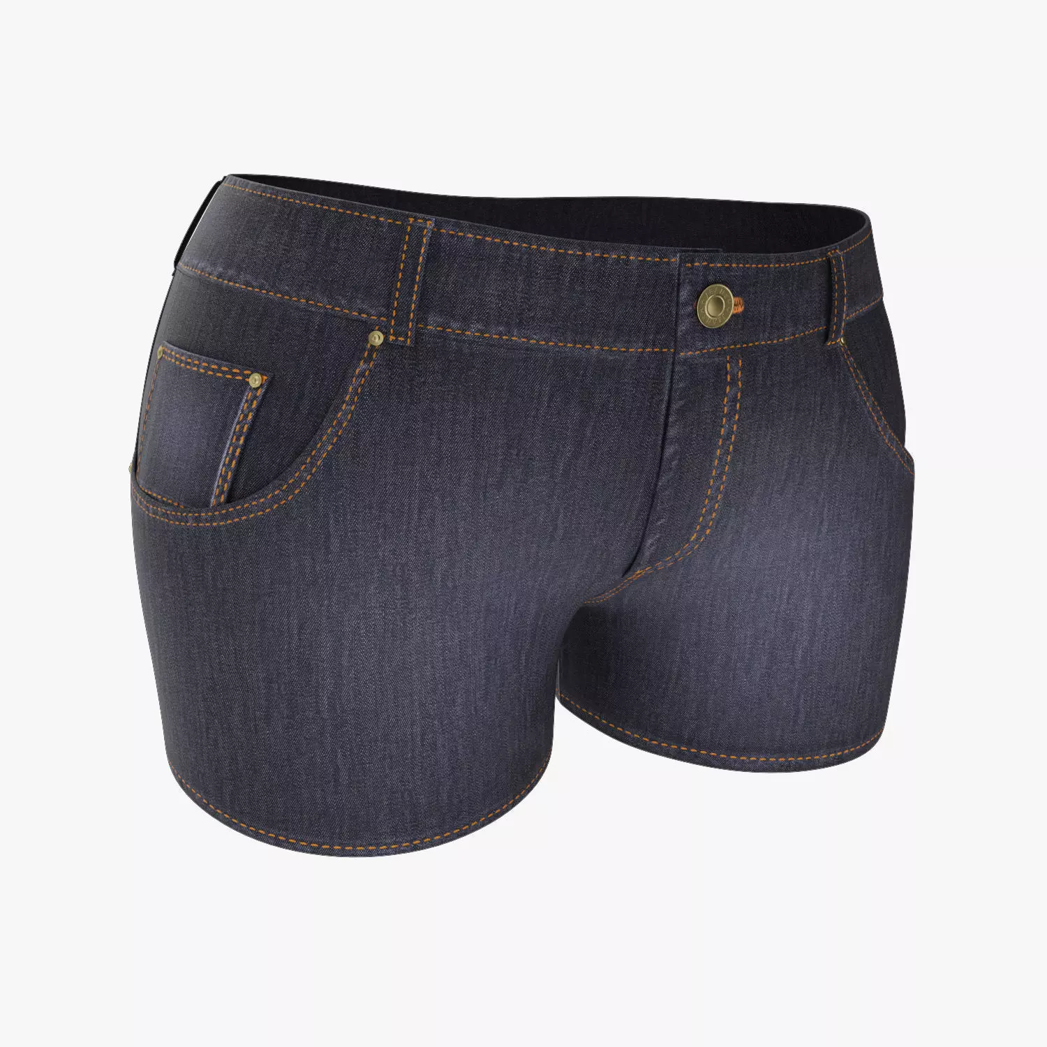 Jeans Shorts 3D model_0