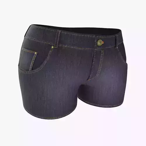 Jeans Shorts 3D model
