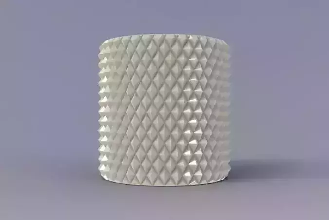 knurl ceramic vase
