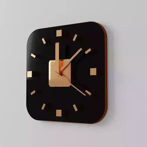 free clock for interrior design  Free low-poly 3D model