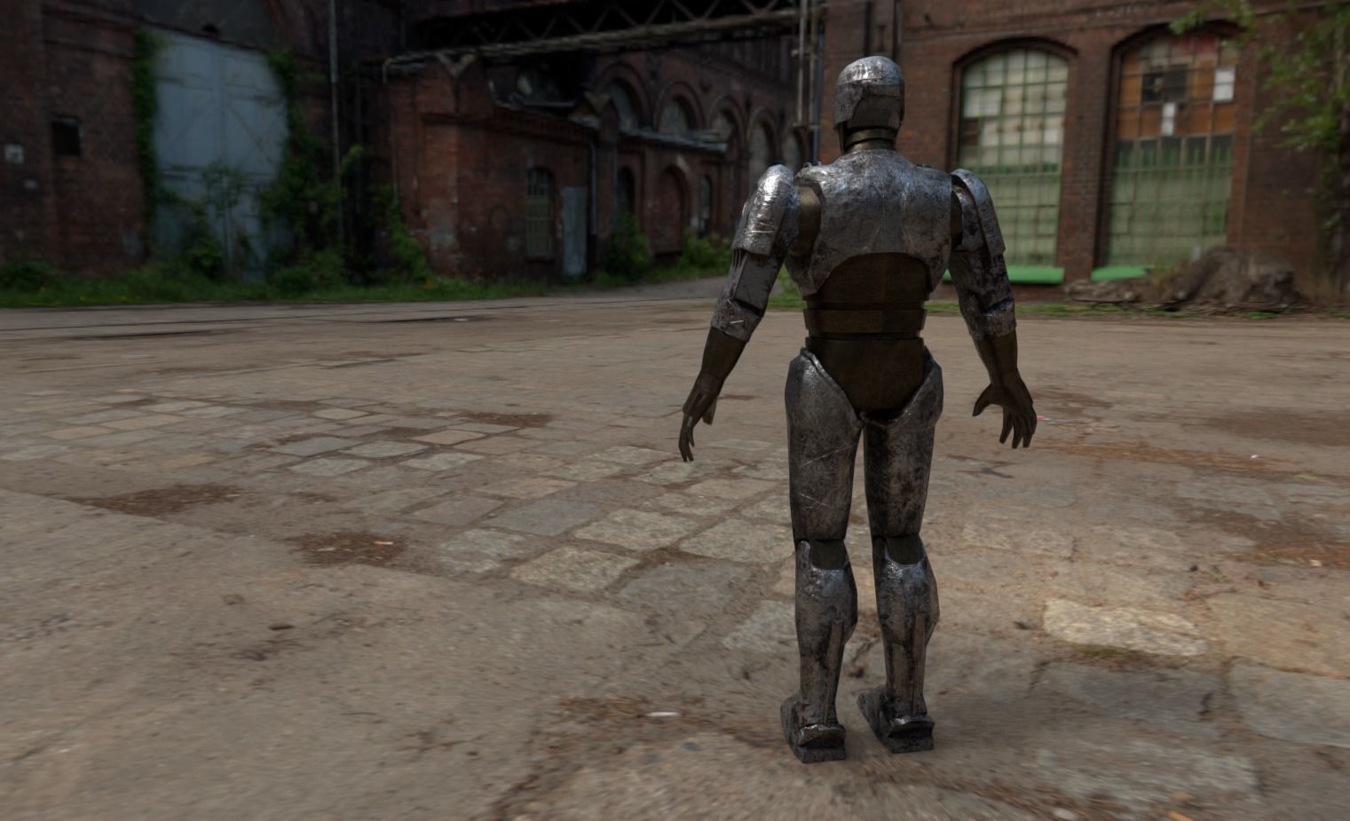 Robocop Low-poly 3D model_2