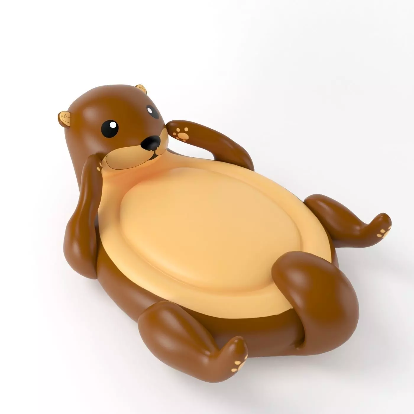 Inflatable Otter 3D model_0