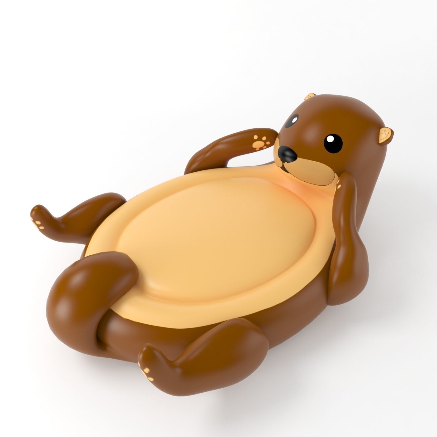 Inflatable Otter 3D model_1
