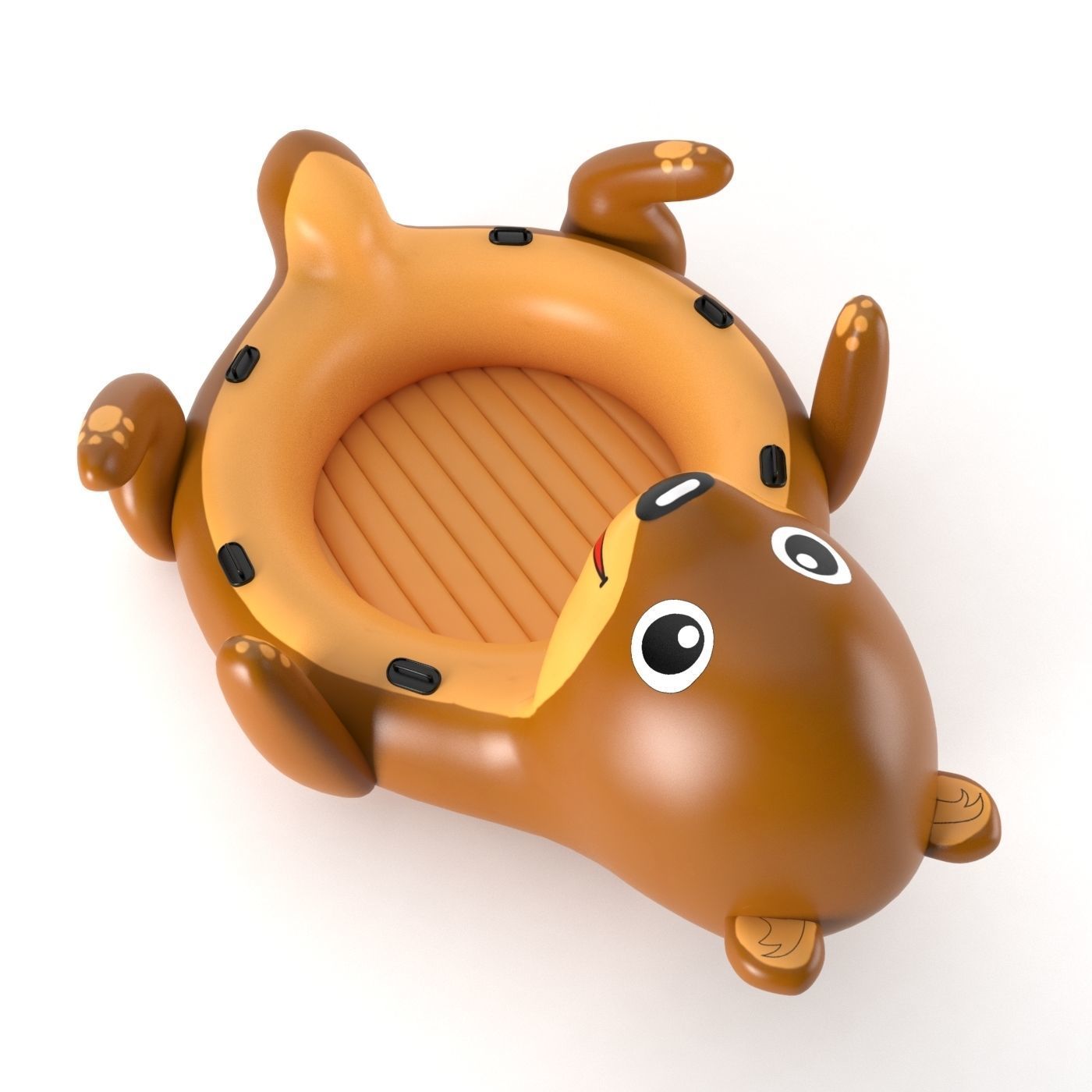 Inflatable Otter 01 3D model_3