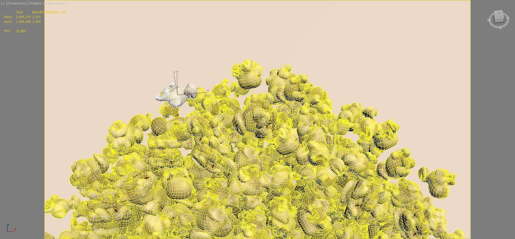 Popcorn time Low-poly 3D model_7
