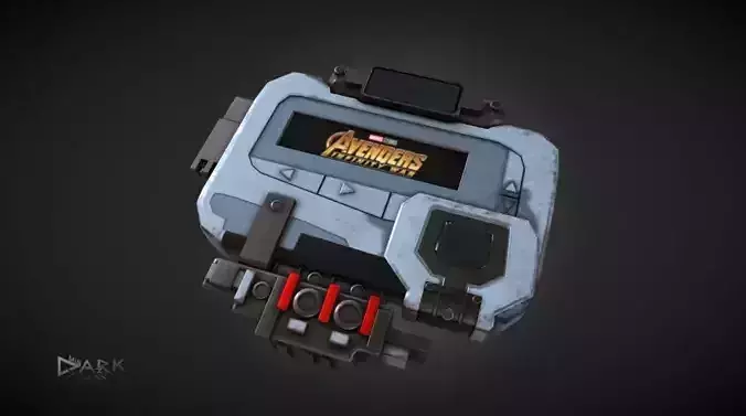 Avengers Infinity War Communicator Low-poly 3D model