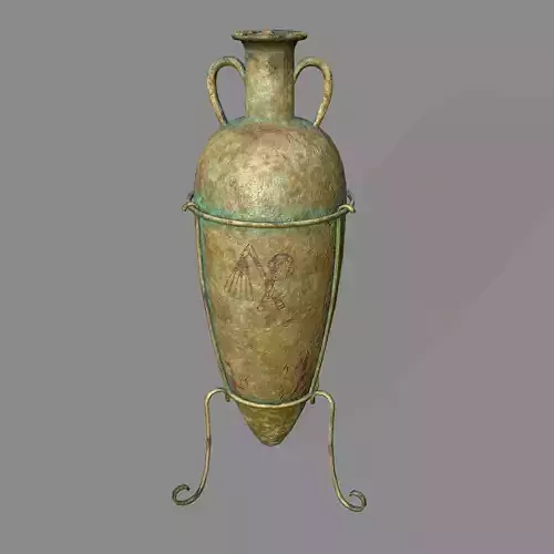 vase 2 greek Low-poly 3D model