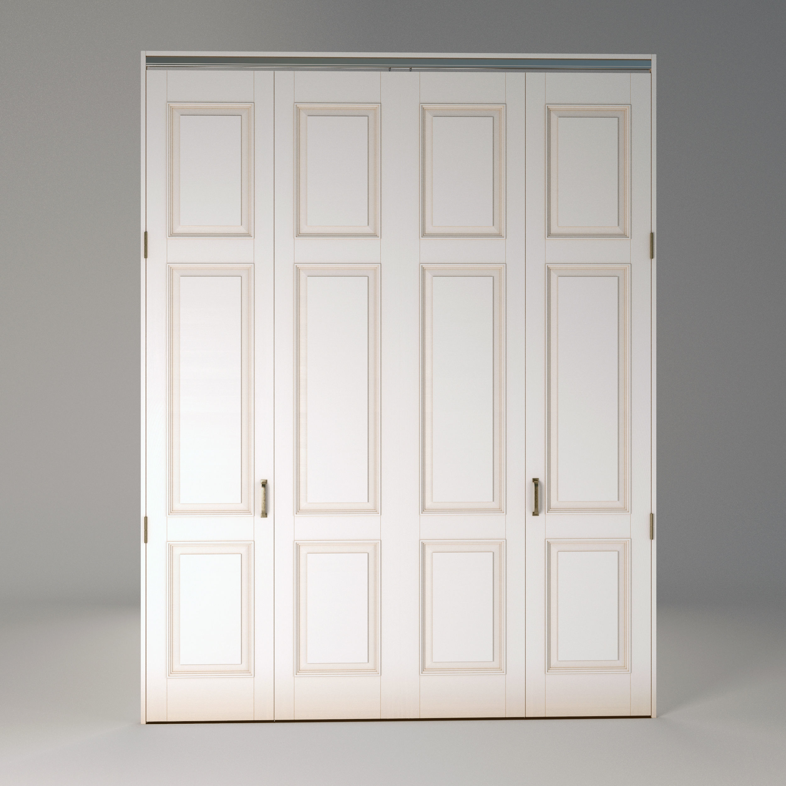 Folding door 3D model_3