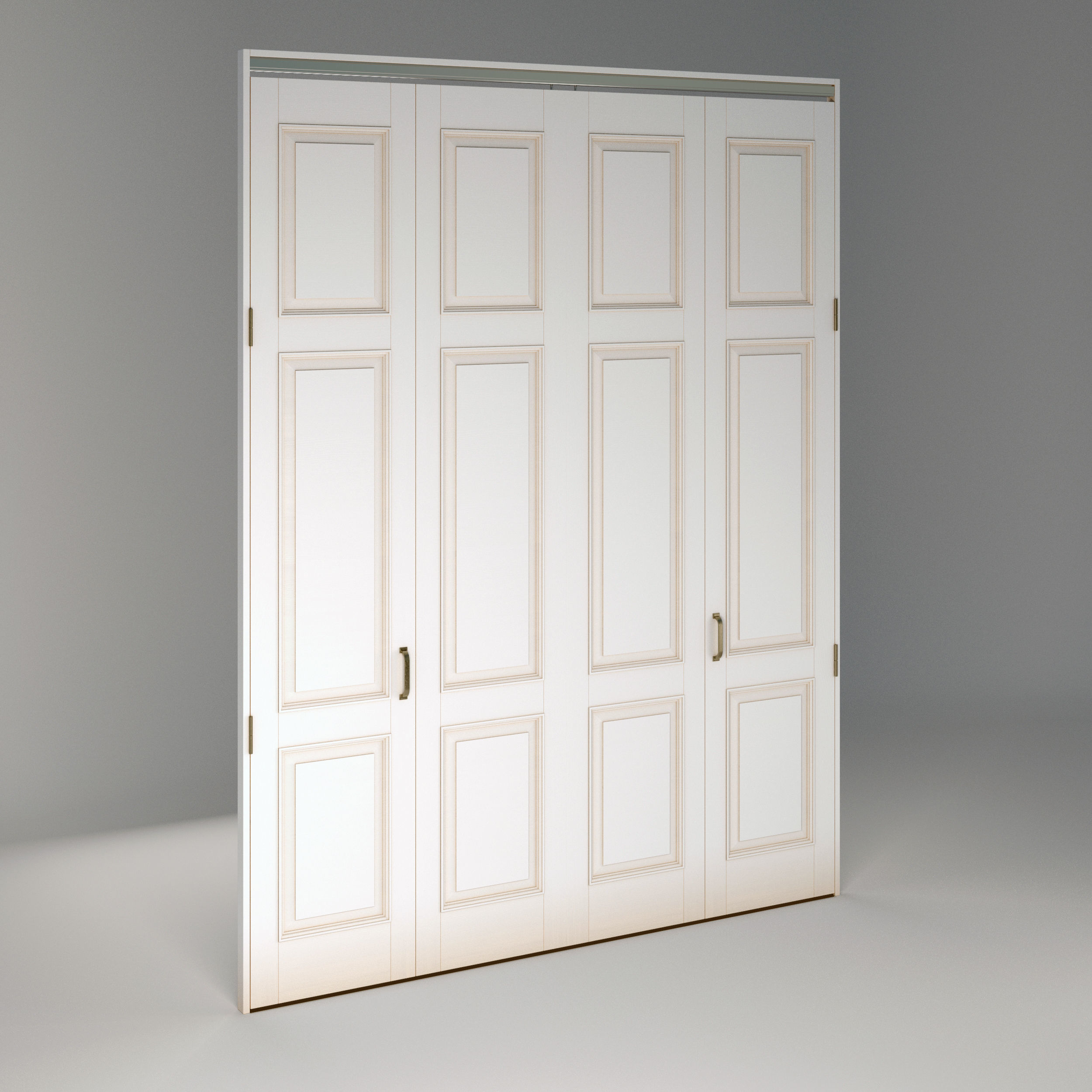 Folding door 3D model_1