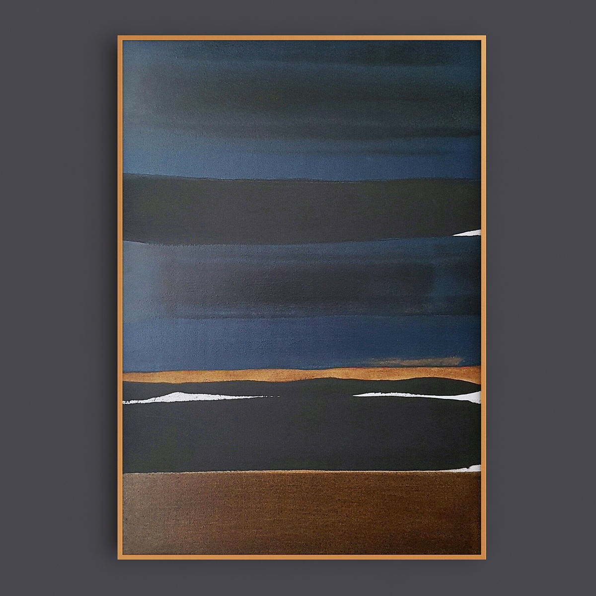 Abstract bild brown painting 3D model_3