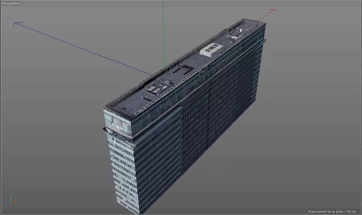 Realistic Building skyscraper Free 3D model_0