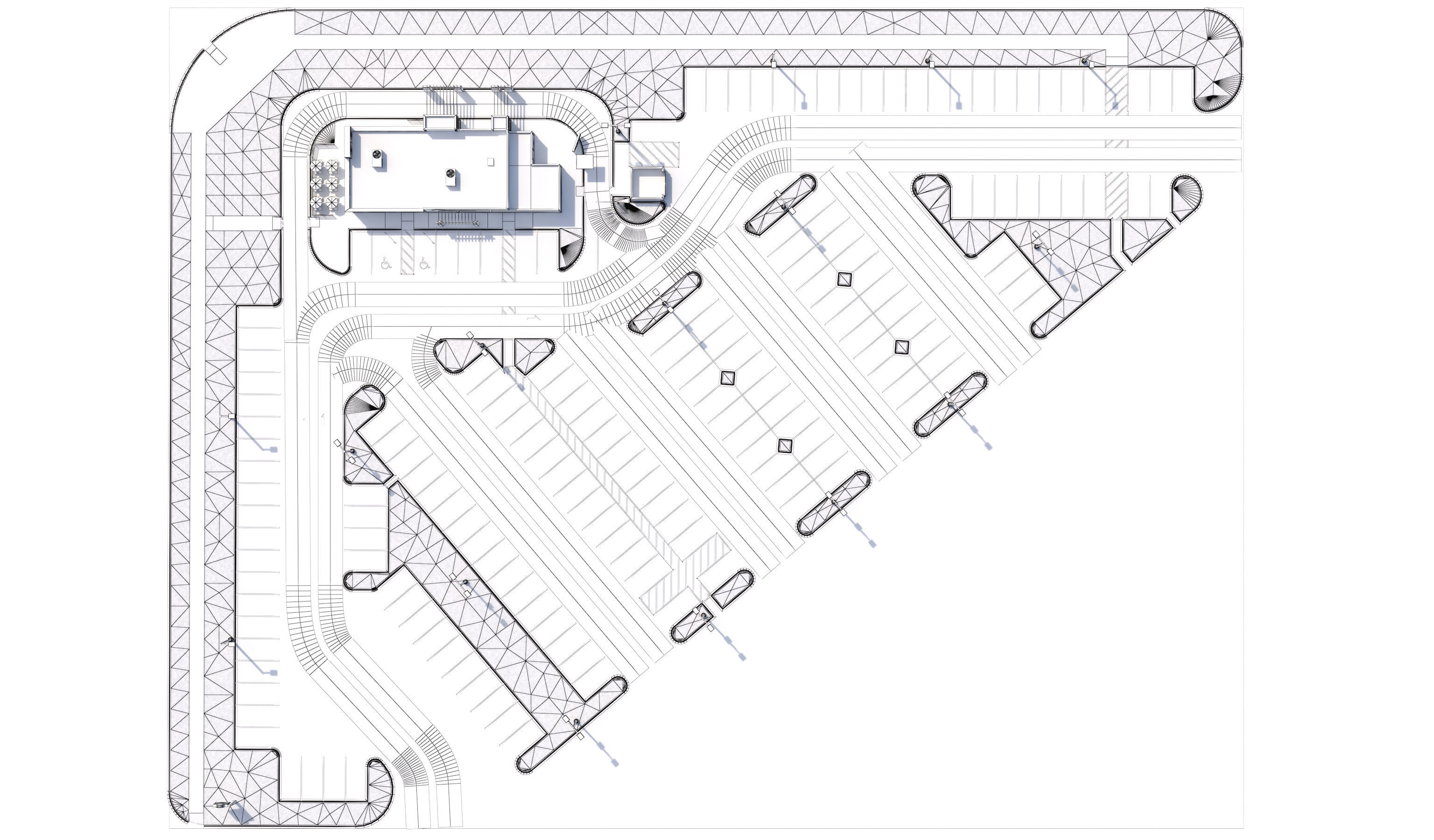 Retail-044 Wendys-002 With Site 3D model_26