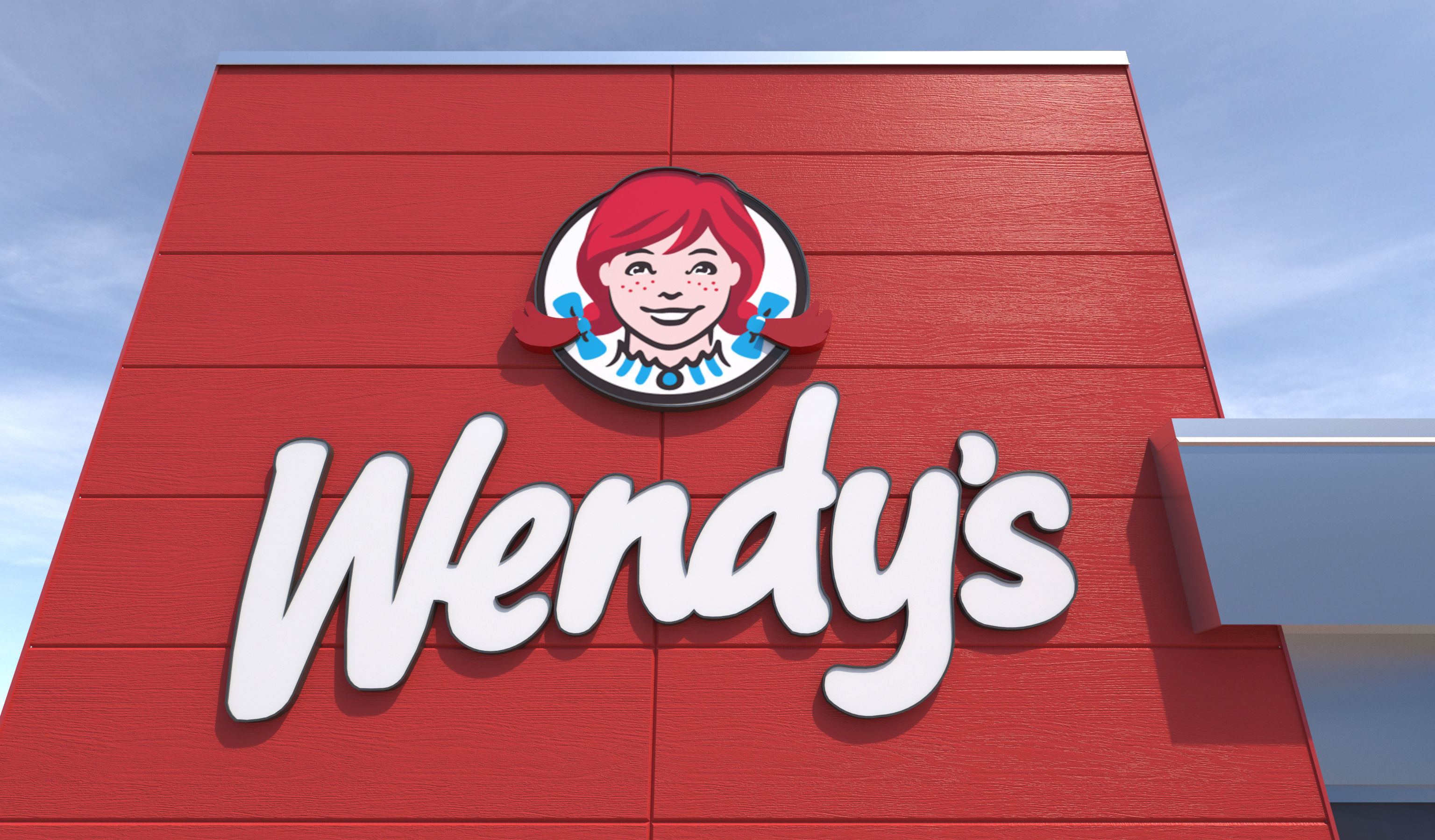 Retail-044 Wendys-002 With Site 3D model_2
