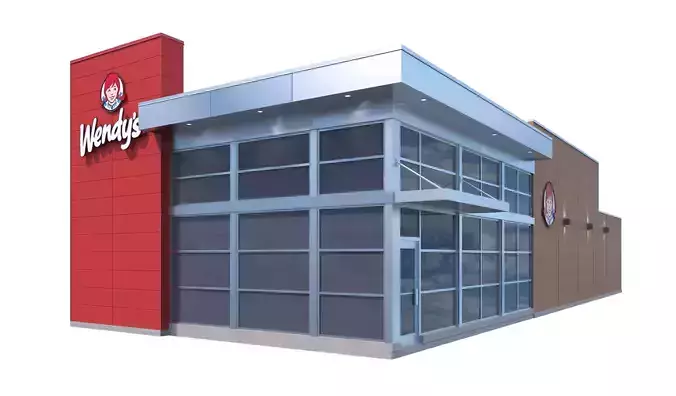 Retail-045 Wendys-003 3D model